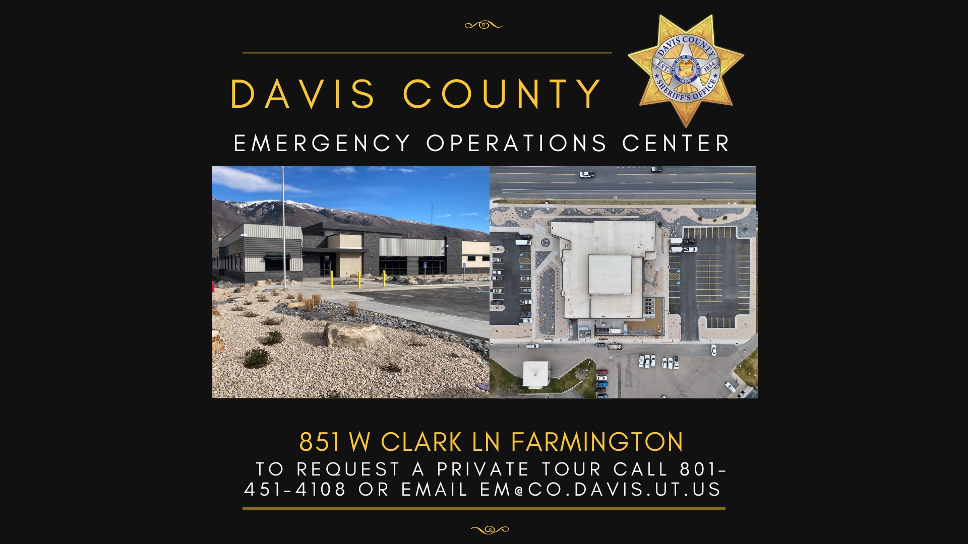 Emergence Operations Center on Clark lane in Farmington, request a private tour