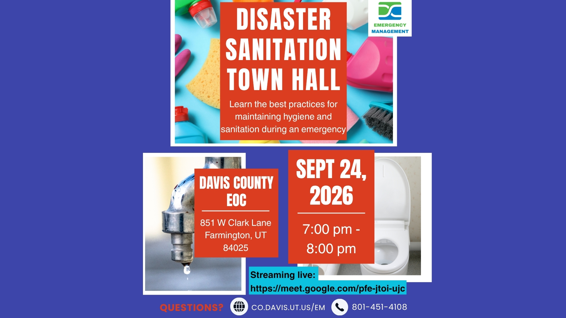 Disaster Sanitation Town Hall