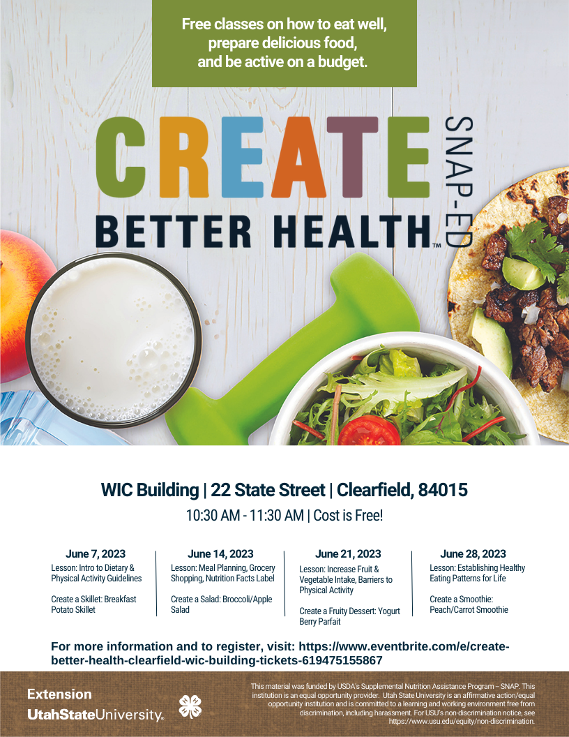 Create Better Health Classes for June 2023