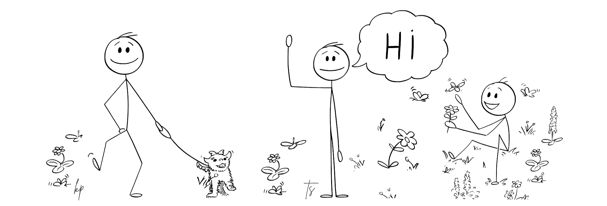 Person saying hi