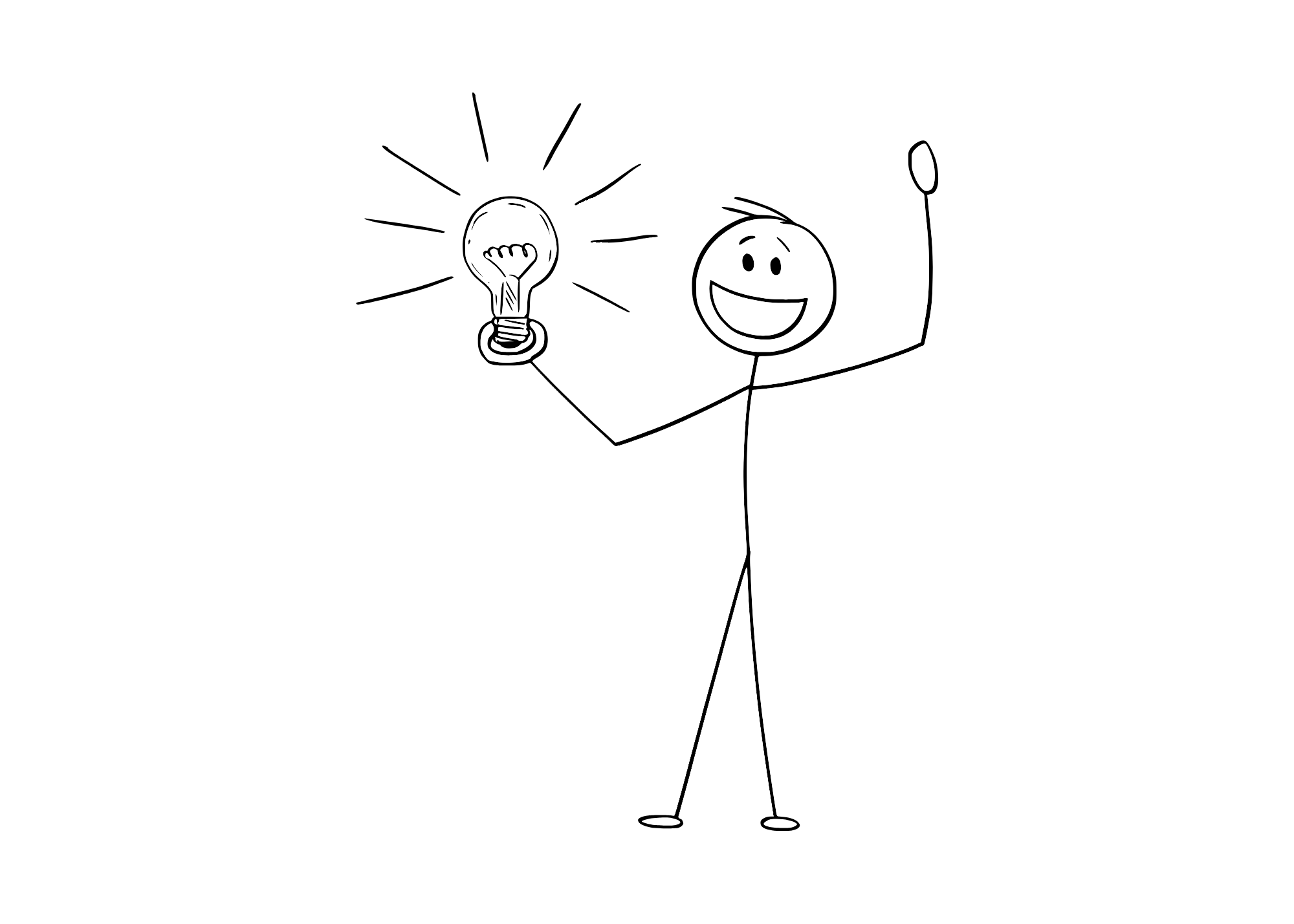 Person holding a lightbulb